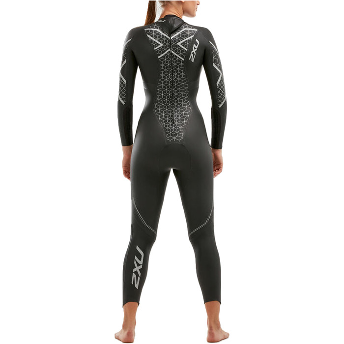 2022 2XU Womens P:2 Propel Swim Wetsuit WW4993C - Black / Textural Geo
